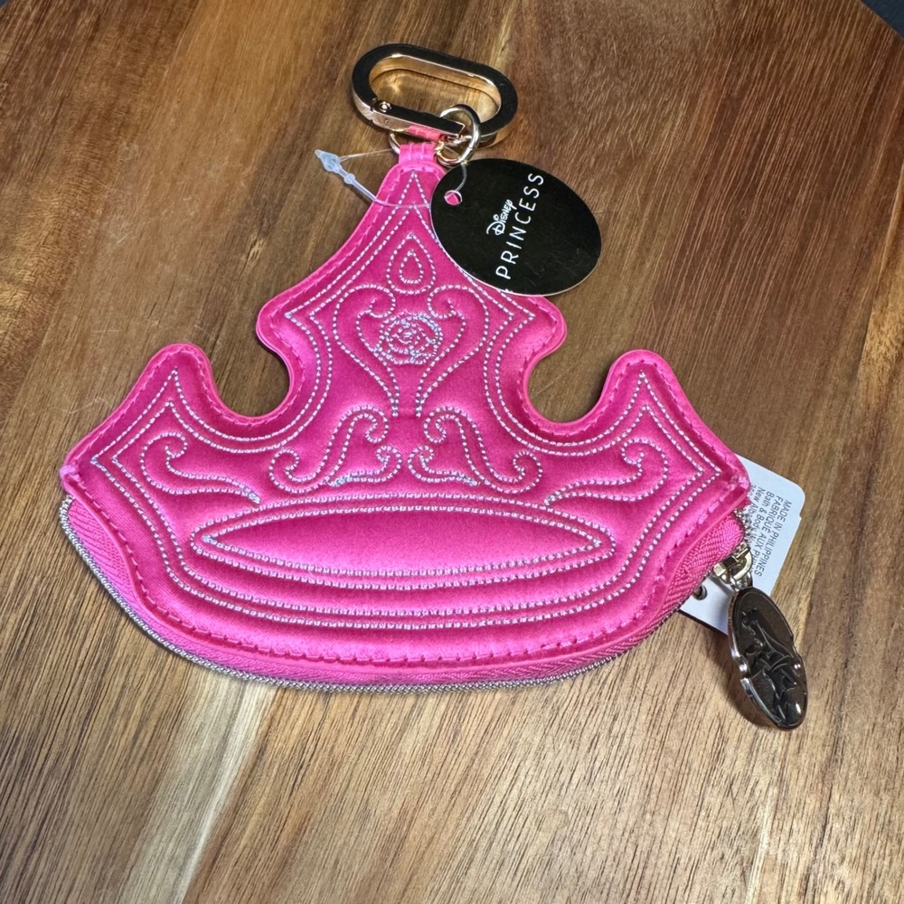 Disney Princess Aurora Tiara Coin Purse Bath &‎ Body Works Pink Sleeping Beauty